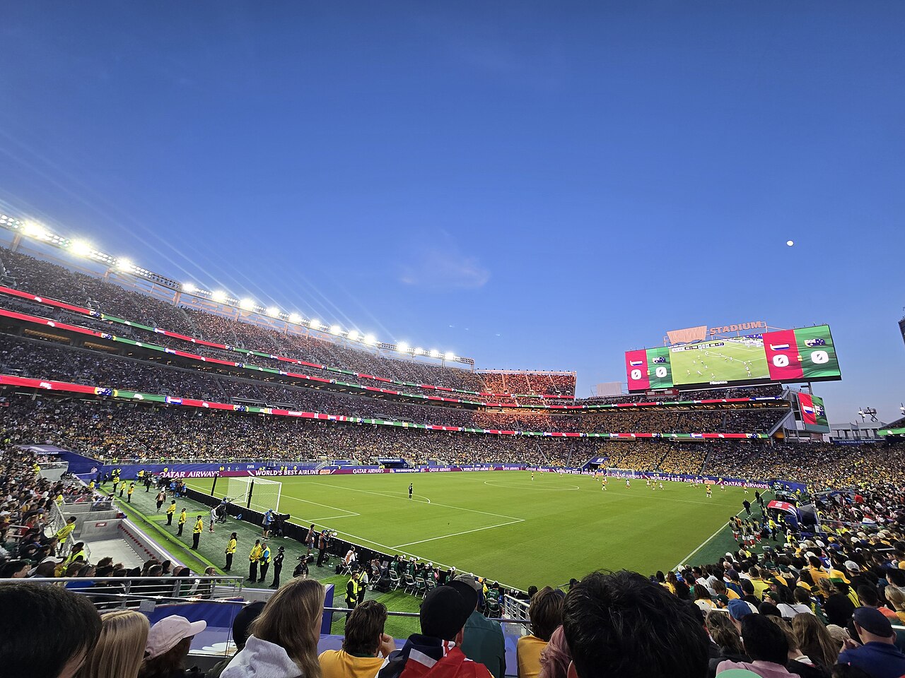 Levi's Stadium in Santa Clara during a World Cup match between Australia and Paraguay on June 25, 2026.